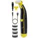 Wet and Dry Electric Shaver Full Body Washes Wet and Dry Shaver Men's Electric Shaver Rechargeable Waterproof Mens Beard Mustache Trimmers for Face and Body Yellow
