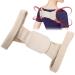 Hunchback Correction Belt Shoulder Brace Beige Back Brace for Lumbar Support and Upright Breathable Back Support straightener Posture Corrector for Women Men(S-Beige)
