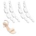 Anti-Slip High Heel Pads Stickers 2 Pairs Clear Heel Straps for Women Girls Invisible Sandal Strap Cushion Strips Silicone Forefoot Heel Grips Self-Adhesive Heel Pads for Stop Feet from Sliding