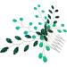 Beaupretty Girl Headpiece bridal headpiece hair jewels for women green hair bridal hair hair for girls hair gems for women bride rhinestones Bridal Hair Accessory - Buy Online on GoSupps.com
