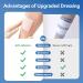 Silicone Super Absorbent Wound Dressing 4x8 | Large Adhesive Bandages for Bed Sores & Leg Ulcers | FSA/HSA Eligible Wound Care - Buy Online on GoSupps.com