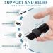 Actesso Neoprene Finger Splint Brace - Support for Mallet, Trigger, and Broken Finger - Ideal for Index, Middle, and Ring Fingers - Black - Buy Online on GoSupps.com
