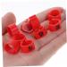 FOMIYES 100pcs Pigeon Anklet Plastic Tags Bird Foot Bands Pigeon Identification Ring Baby Meat Pigeon 1X1X0.8CM Red - Buy Online on GoSupps.com
