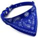 Buy Blue Paisley Cat Collar with Bandana & Buckle - Size S (20-26cm) | International Shipping Available - Buy Online on GoSupps.com