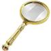 Magnifiers for Craft Work Reading Magnifier Magnifying Glass All-Metal Texture Optical Hand-held Magnifying Glass 10 Times Children Reading high-Power Portable Removable Handle Vision