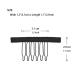 24 Pieces Wig Clips - 6 Teeth Wig Combs for Wig Caps & Accessories - Durable Black Wig Tools for DIY Wig Making - Buy Online on GoSupps.com