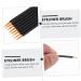 BIUDECO 100pcs Disposable Eyeliner Brush Lip Applicator Eyeliner Makeup Brush Black Artificial Fiber - Buy Online on GoSupps.com