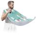 Cute Alpacas Paint Beard Bib Apron Beard Bib Hair Catcher for Men Shaving and Trimming Non-Stick Waterproof Beard Cape Grooming Cloth with 2 Suction Cups Gifts for Men