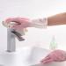 PUCHEN Rubber Gloves | Rubber Kitchen Gloves | Waterproof Household Rubber Dishwashing Cleaning Gloves for Dishesand Household Chores Pink - Buy Online on GoSupps.com