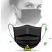 Disposable Face Masks  100 Packs Face Masks Disposable Masks-Black 100pcs - Buy Online on GoSupps.com