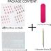 48 Pieces 2 Packs French Tip False Nails Short Press on Nails Black Wavy Lines Almond Fake Nail Set with Adhesive Tabs Full Cover Stick for Women Girls false nail-2set - Buy Online on GoSupps.com