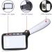 LED Lighted Magnifying Glass - 5 LED Handheld Foldable Reading Magnifier for Books Newspapers Maps Coins Jewellery Hobbies and Crafts - Buy Online on GoSupps.com
