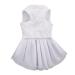 Asenku dog dress pet wedding dress princess lace puppy birthday party outfit formal clothing girls for small medium dog cats white s s white white