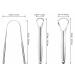 3-Pack Progressive Tongue Scraper - Ergonomic Stainless Steel for Enhanced Oral Health & Hygiene - Buy Online on GoSupps.com