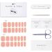 DANNI & TONI Rosy Glow Semi-Cured Gel Nail Wraps - 28 Sparkling Orange Salon-Quality Stickers Set - Buy Online on GoSupps.com