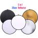 12 5-in-1 Collapsible Reflector Panel with Bag - Translucent, Gold, Silver, Black & White - Buy Online on GoSupps.com