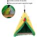 Buy Parrot Standing Perch & Hanging Triangle Hammock - Plush Bird Cage Tent Toys for Parrots Nymphensittich and Conures - Buy Online on GoSupps.com