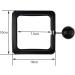 Zelerdo 3 Pack Aquarium Fish Feeding Ring - Floating Food Feeder with Suction Cup - Square Shape - Black - Buy Online on GoSupps.com
