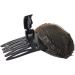 2 Perfect Puff Hair Head Cushion - Puff Hair Head Cushion fluffys Hair Pad Sponge Comb Clip | Women Sponge Volume Bump Inserts Hair Comb | Bun Hair Pad Accessories For Women Girls Hairstyle Black + Coffee - Buy Online on GoSupps.com