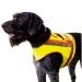 Dogs signal reflector warning vest for driven hunt hunt road traffic as well as walks in the dark in yellow orange with reflection strips (s)