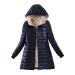 Hanxiulin plush jacket oversize warm lined fleecemantel ladies winter jacket jacket basic hooded jacket lined warm cuddly jacket coat coat winter jacket with hooded marine xl