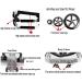 Adjustable Dog Wheelchair Two Wheels Pet Rehabilitation Cart for Handicapped Hind Legs Animal Exercise Wheels for Disabled Cat/Dog/Pet Easy Assemble XXX - Small - Buy Online on GoSupps.com