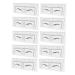 Gogogmee 10pcs Eyebrow Design Ruler Tool Brow Makeup Supplies Eyebrow Guide Stencil Measuring Ruler Make up