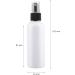TIANZD 24 Pieces Empty 100 ml White PET Plastic Fine Mist Pump Spray Bottles with Black Top Portable Sprayer for Perfume Water Cosmetic Travel Containers Refillable 2x Funnel - Buy Online on GoSupps.com