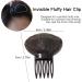 2 Perfect Puff Hair Head Cushion - Puff Hair Head Cushion fluffys Hair Pad Sponge Comb Clip | Women Sponge Volume Bump Inserts Hair Comb | Bun Hair Pad Accessories For Women Girls Hairstyle Black + Coffee - Buy Online on GoSupps.com