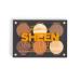 Inlot Playinn Sheen Tangerine eyeshadow palette a collection of six unique eyeshadow three matt and three shiny eyeshadow full eye make-up 8.2 g