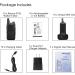 Retevis RT22 Rechargeable Walkie Talkies - Long Range Two Way Radios for Adults - Handsfree VOX Mini - Business, Office, School, Church, Retail - Black 10 Pack - Buy Online on GoSupps.com