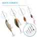 MOBOREST 200PCS Barrel Snap Swivel Fishing Accessories - Premium Gear with Ball Bearing Swivels and Quick Connect for Lures - Buy Online on GoSupps.com