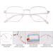Buy Fashion TR90 Frame Blue Light Blocking Glasses for Men & Women - Stylish Silver Computer Glasses for Eye Protection - Buy Online on GoSupps.com