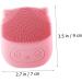 Didiseaon Face Brush Electric Washing Machine Silicone Exfoliating Pad Face Cleaning Pad Pore Cleaning Device Silicone Facial Brush Electric Massagers Silica Gel Detergent Pink Frosted - Buy Online on GoSupps.com