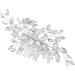 AHANDMAKER Wedding Bridal Hair Comb Rhinestone Pearl Bridal Headpiece Sliver Bridal Decorative Hair Pieces Crystal Flower Comb for Women Wedding Hair Accessories - Buy Online on GoSupps.com