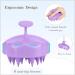 FREATECCH CHAUT Massage Brush Wet & Dry Shampoo Brush for Hair Growth & Scalp Care | Silicone Hair Root Stimulator | Dandruff Relief | Contemporary Purple Design - Buy Online on GoSupps.com