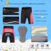 Children's Cycling Jersey Set for Boys & Girls | YFPICO Short Sleeve Bike Jersey & Shorts with Seat Pad - Red (Size 104-110) - Buy Online on GoSupps.com