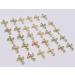 LIFOOST 30pcs Gold Cross Nail Charms for 3D Nail Art - Crystal Rhinestones Studs for Women's Acrylic Nails Designs - Buy Online on GoSupps.com
