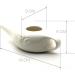 Ceramic Neti Pot 250ml Durable Ceramic Neti Pot with Handle Handcrafted Nasal Washing Jug Comfortable Spout Pot for Sinus Rhinitis Allergy Relaxing White - Buy Online on GoSupps.com