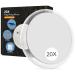 20X Magnifying Mirror with Suction Cups, Vanity Travel Mirror, Portable Mirror for Home/Hotel, 6 Inch, Gift for Women, Clear Transparent