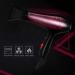 1800W Hair Dryer with Styling Nozzle Professional Salon Hair Dryer Powerful Hairdryer Fast Drying Blow Hair-Dryer AC Motor 2 Speed and 3 Heat 2.3m Long Cable Light Quiet for Women Men Black Small - Buy Online on GoSupps.com