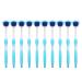 Silicone Tongue Brush Long Handle 10 Pcs for Adults - Blue | Effective Tongue Cleaner - Buy Online on GoSupps.com