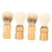 Minkissy 4 pieces of beard brush shaving brush for men shave hairdresser shaving brush hairdresser neck brush shaving accessories goat beard template for men dust brush nylon wool man manual
