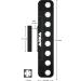 Arka Myreef Frag Rack - 8 Hole High-Quality Coral Holder with Strong Magnets for Seawater Aquariums - Silicone Backups - Black-Blue 15mm Hole Diameter - Buy Online on GoSupps.com