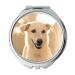 Mirror Travel Mirror Adorable Dog Pet Animal Canine White Pocket Mirror portable mirror