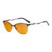 Eyekepper Ladies Blue Light Blocking Glasses with Orange Tinted Filter Lens for Sleeping - Semi Rimless Computer Eyeglasses Women - UV420 Cateye Eyewear with Crystals - Black without strength Black-bb98 Lens