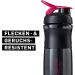 BlenderBottle SportMixer Tritan 590ml - BPA-Free Black/Pink Protein Shaker & Water Bottle for Fitness Shakes - Buy Online on GoSupps.com