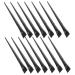 CRILSTYLEO 12pcs Eyeliner Brush Eye Shadow Brush Cosmetic Brush Concealer Brush Eyebrow Brush Nylon Black 15.5x1.2x0.6cm