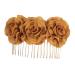 minkissy Barrettes for Women Hairclips Metal Hair Clips Womens Hair Clips Hair Pin Hair Barrettes Bridal Barrette Cloth Flower Hairpin Flower Hair Clip Miss Wedding Hair Accessories
