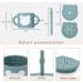 ROISDIYI Silicone Sippy Cup for Baby 6 Months | 8 OZ Spill-proof with Straw & Snack Cup-Lid | Easy Hold Handles | Sky Blue - Buy Online on GoSupps.com